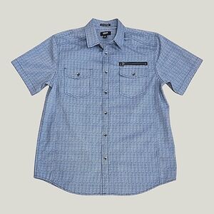 URBAN PIPELINE Men's Blue Short Sleeve Shirt M